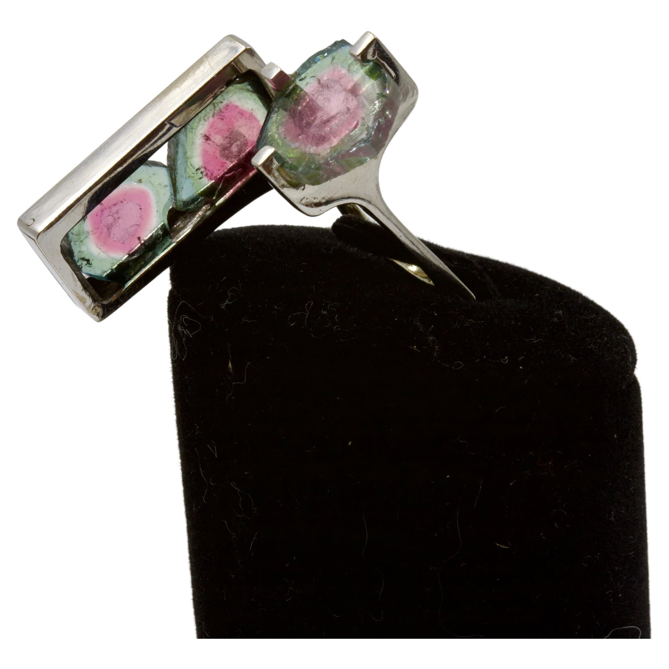 Stained Glass Ring by Jean Vendome  For Sale