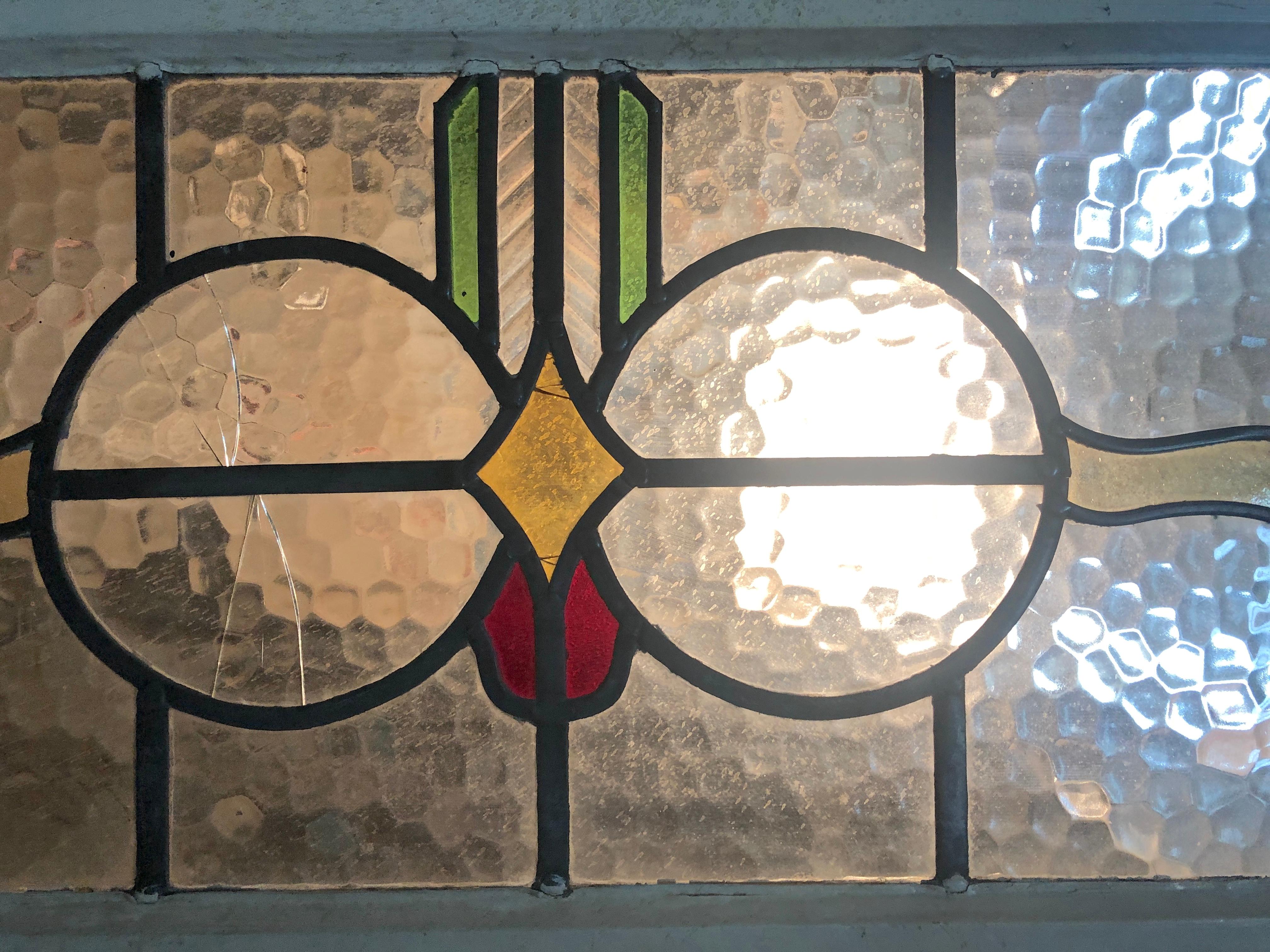 20th Century Stained Glass Transom 44
