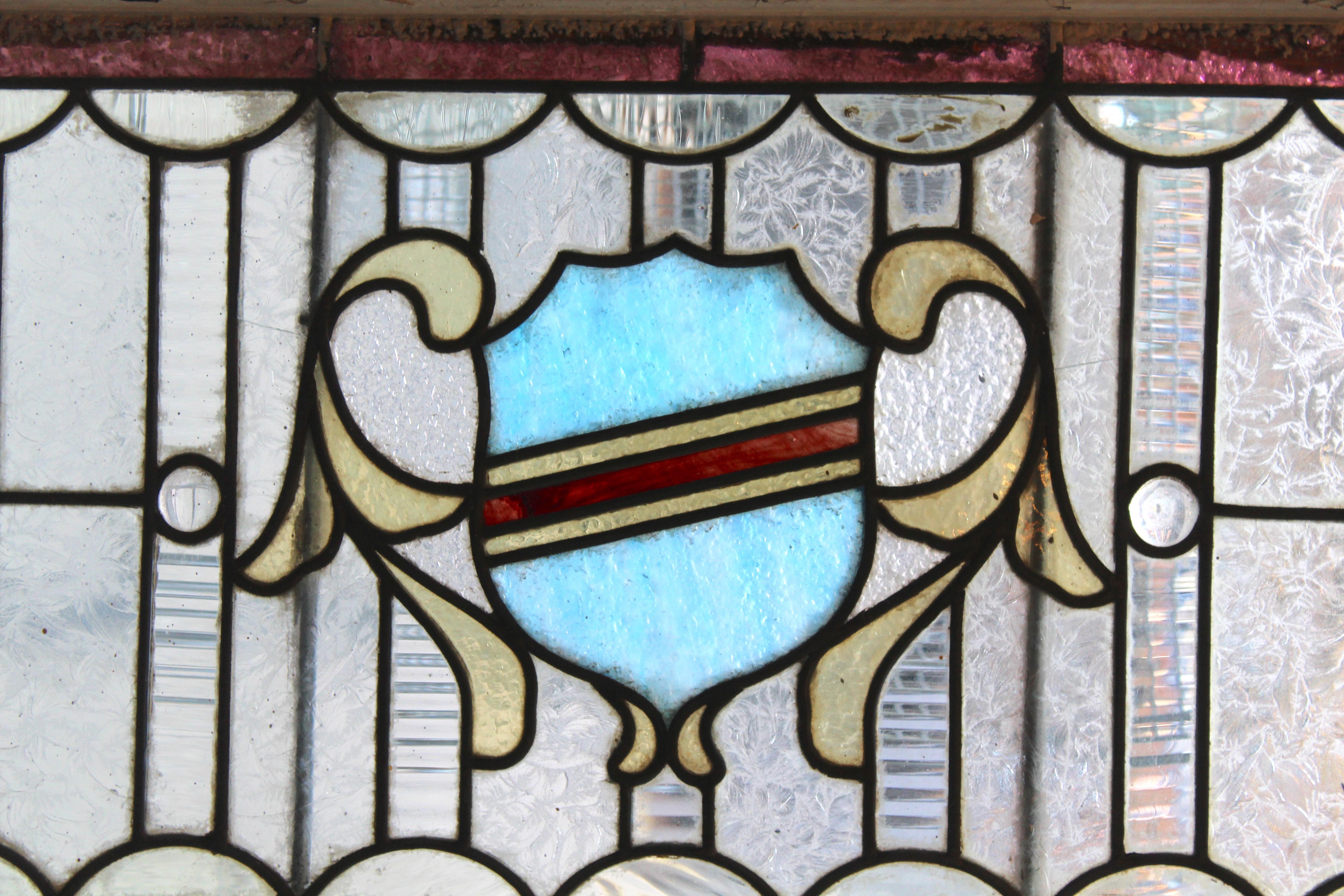 20th Century Stained Glass Transom 44