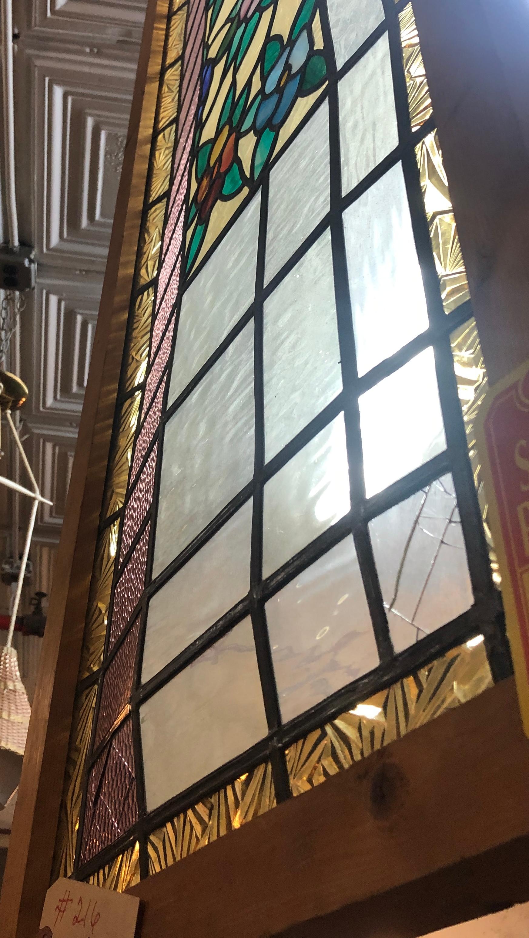 Victorian Stained Glass Transom 57