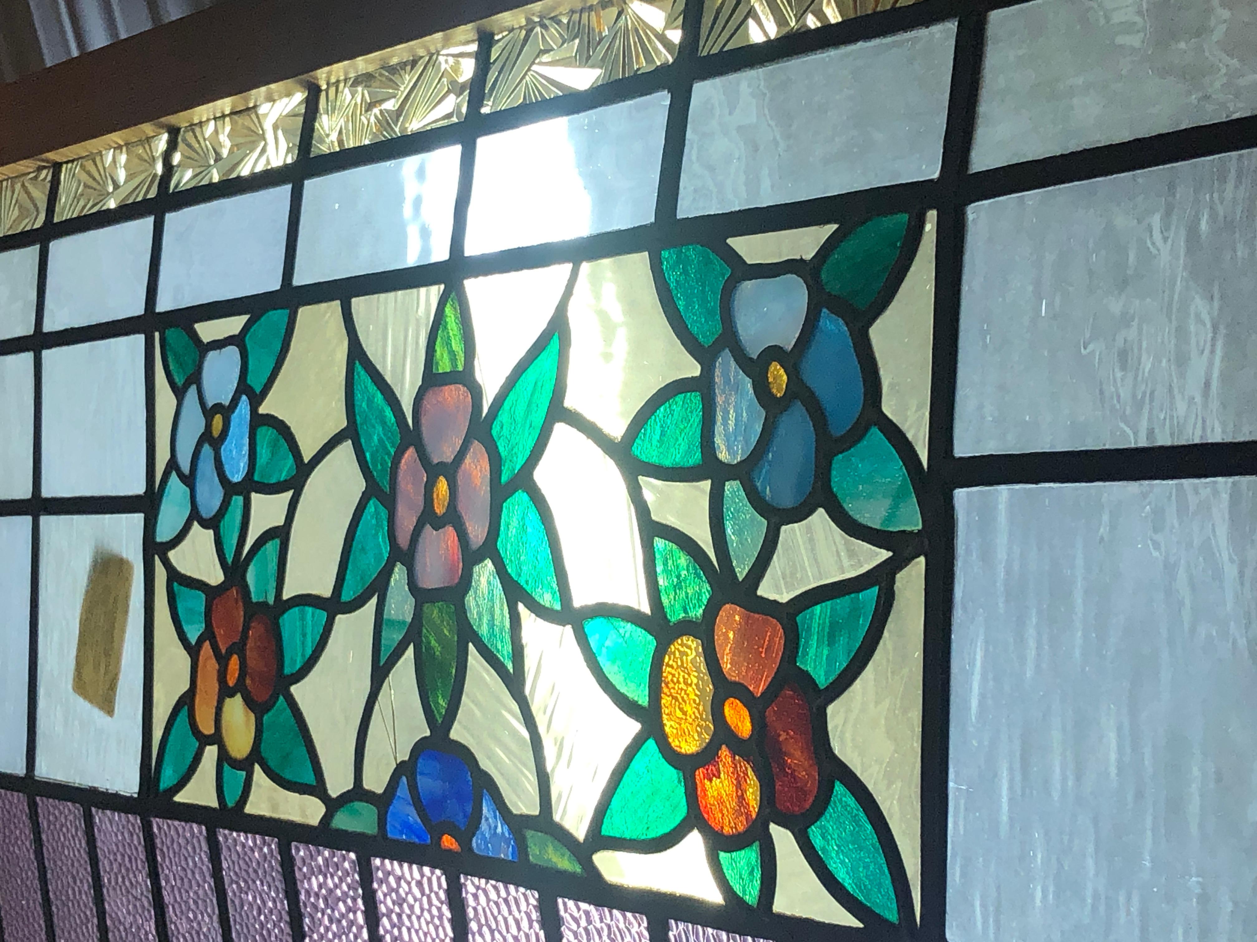 20th Century Stained Glass Transom 57