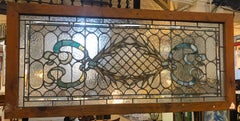 Stained Glass Transom Window 46"x21"