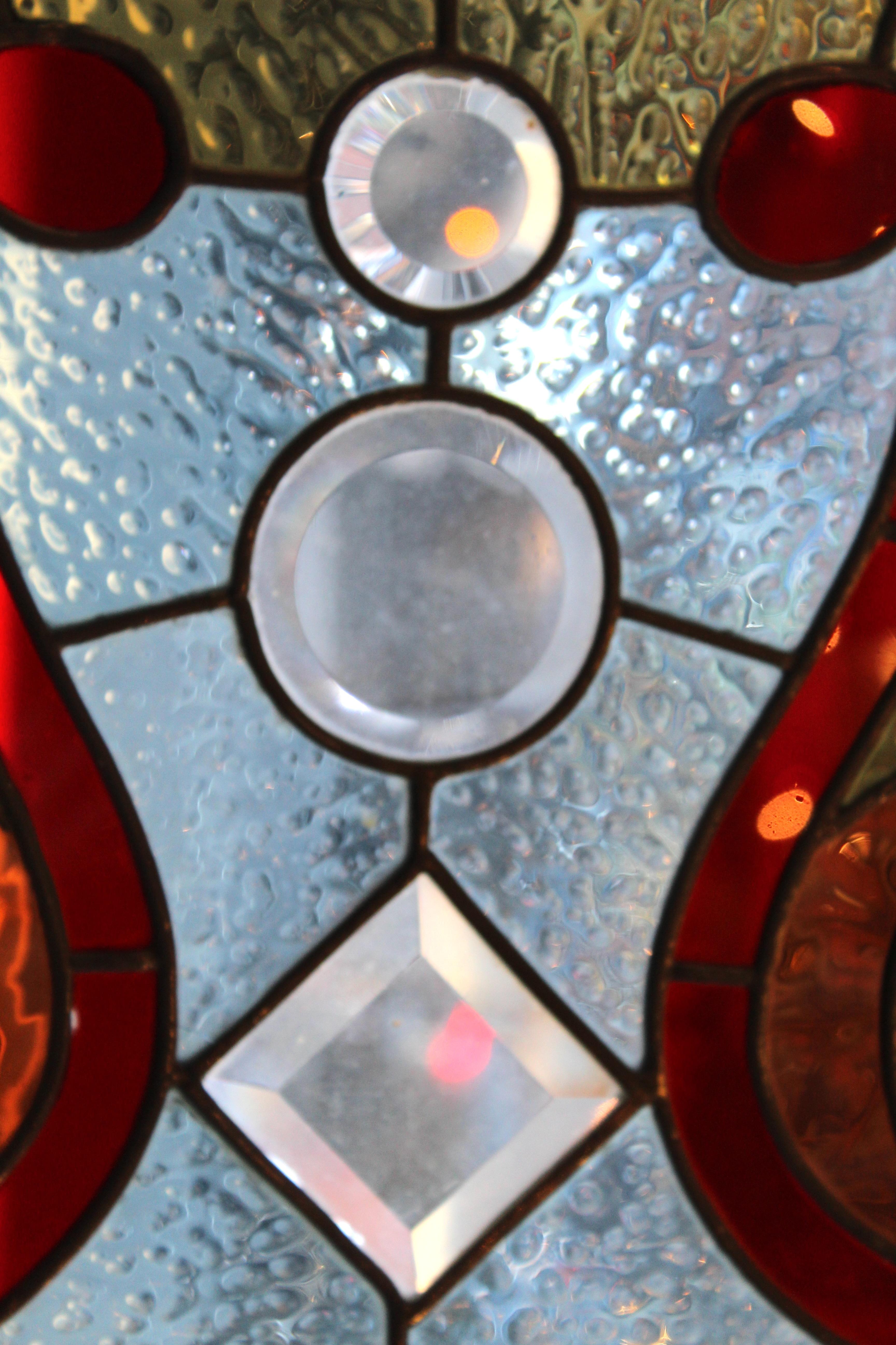 Finestra a traforo in vetro Stained Glass 48