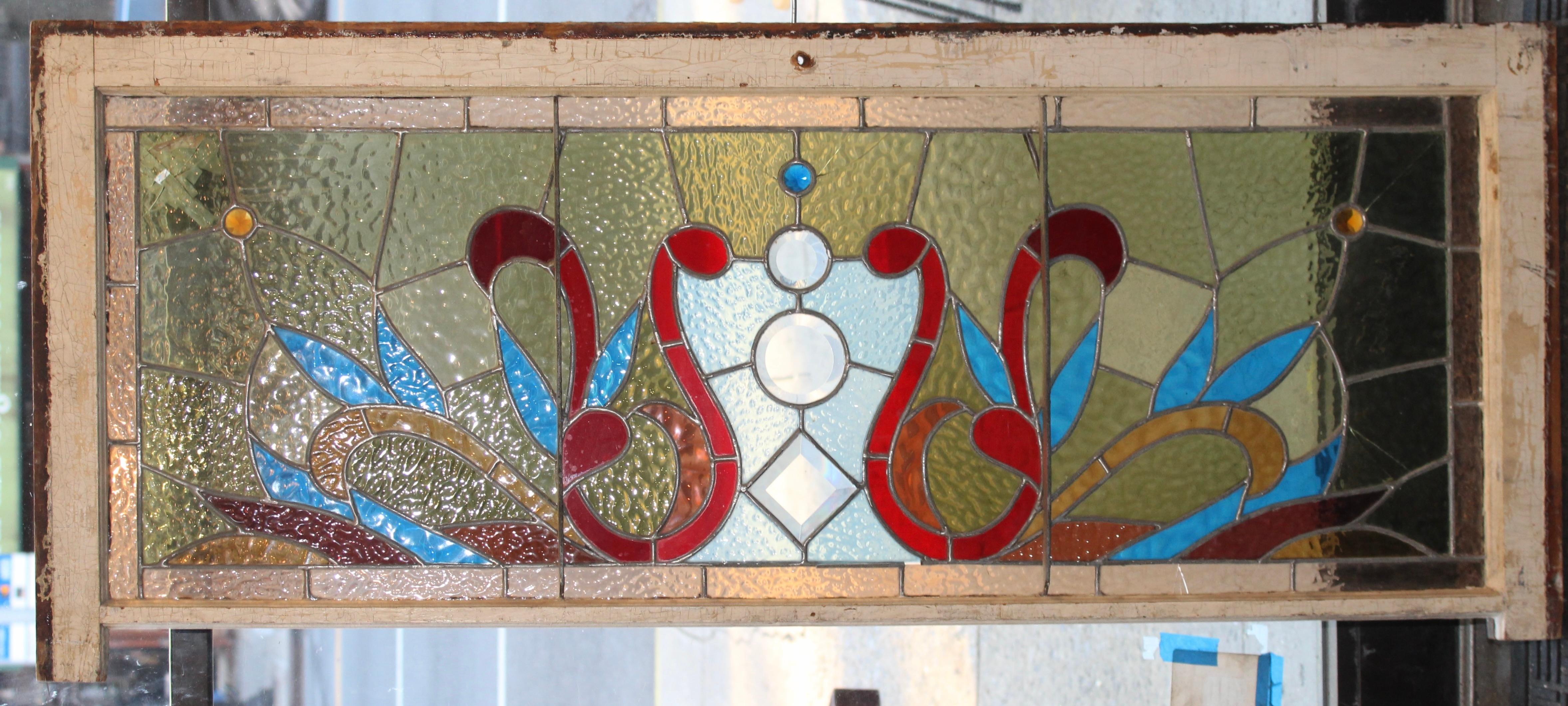 Finestra a traforo in vetro Stained Glass 48