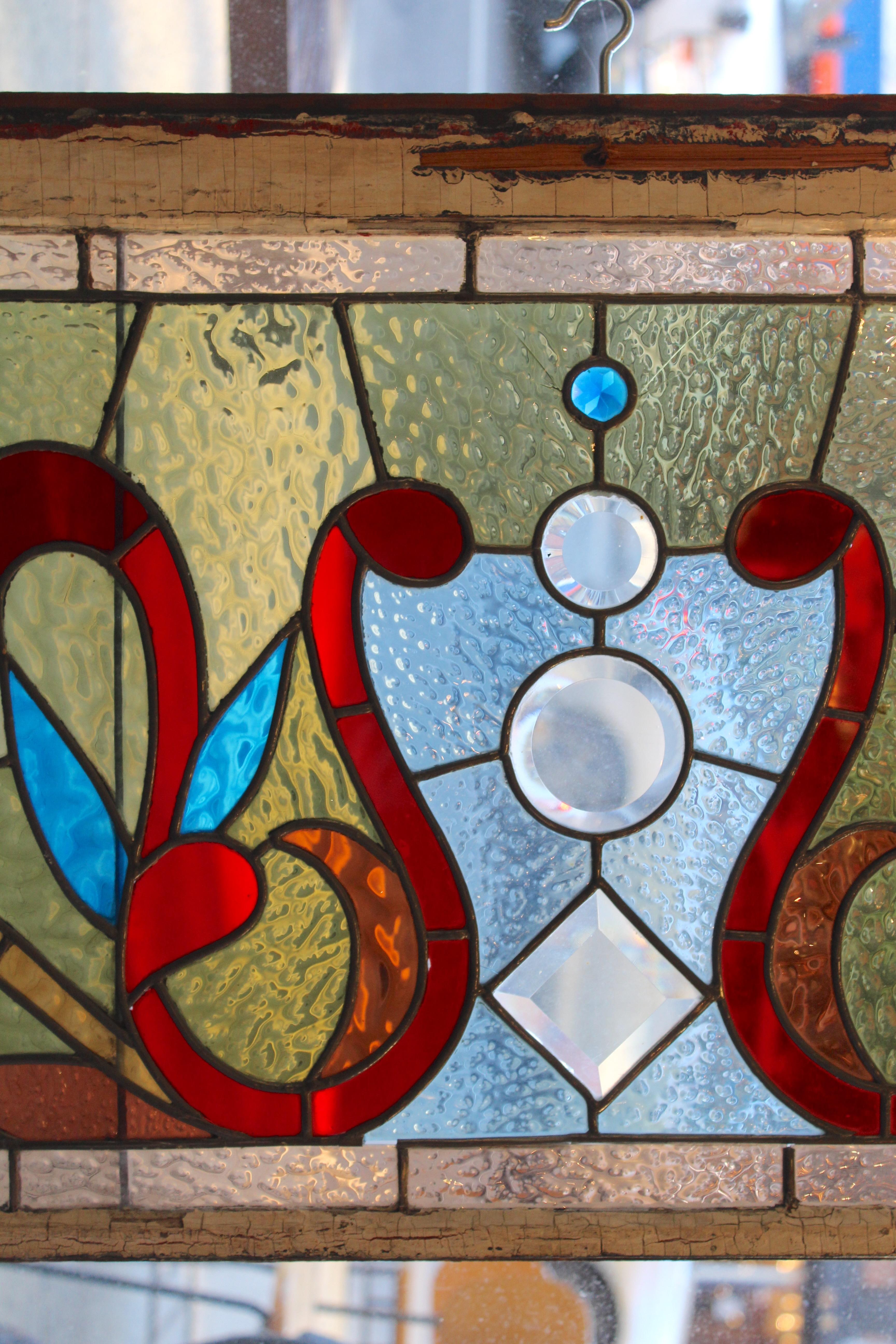Vetro colorato Finestra a traforo in vetro Stained Glass 48