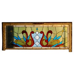 Vidriera Stained Glass Transom Window 48" x 20" (48" x 20")