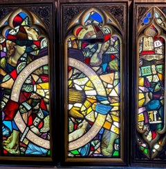 Stained Glass Triptych By Tom Spencer