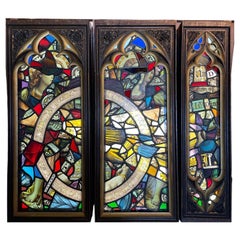 Stained Glass Triptych By Tom Spencer