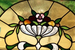 Stained Glass w/ Cornucopia 36" x 24"
