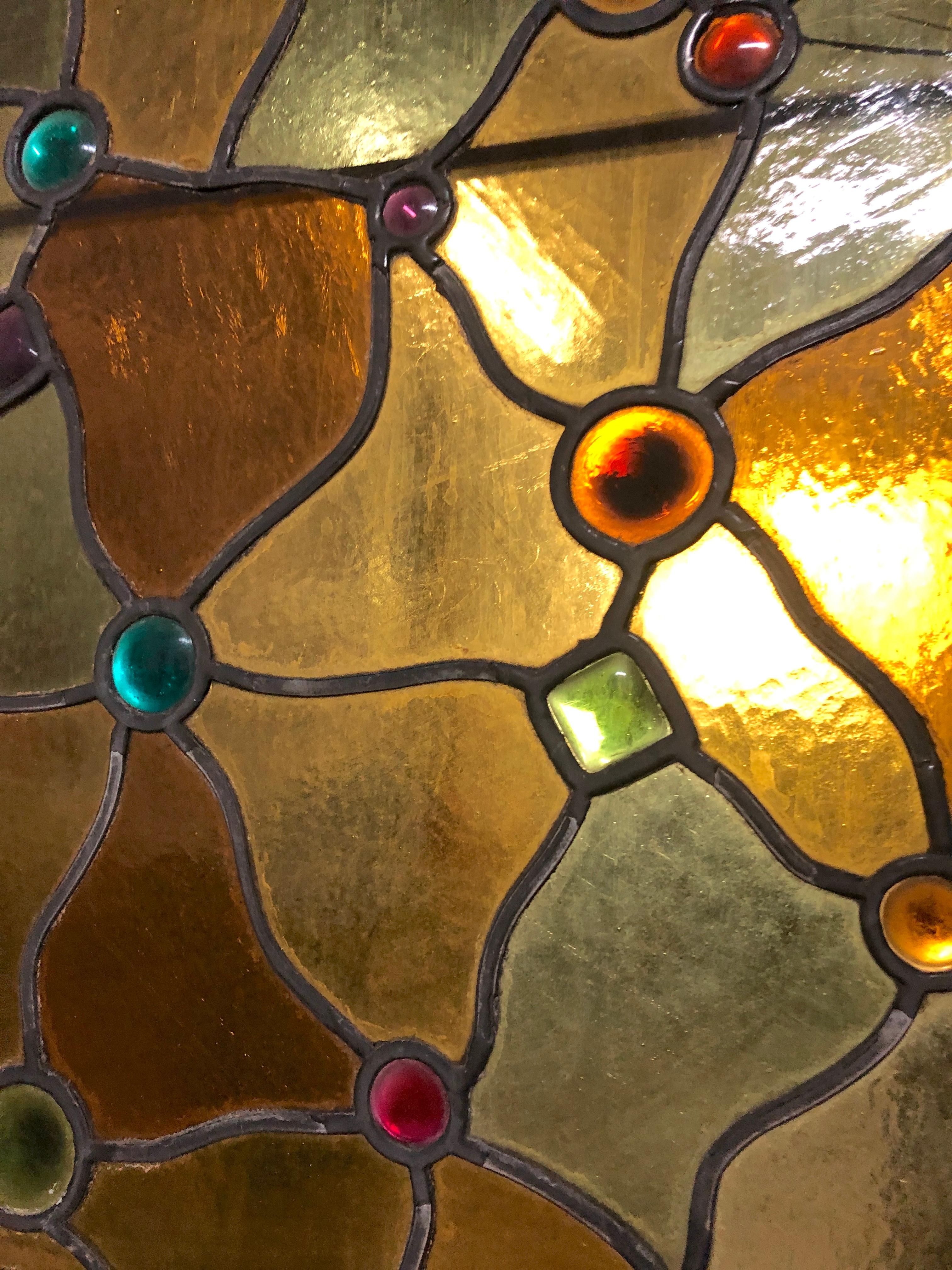 Stained glass w/ Jewel Accents 18