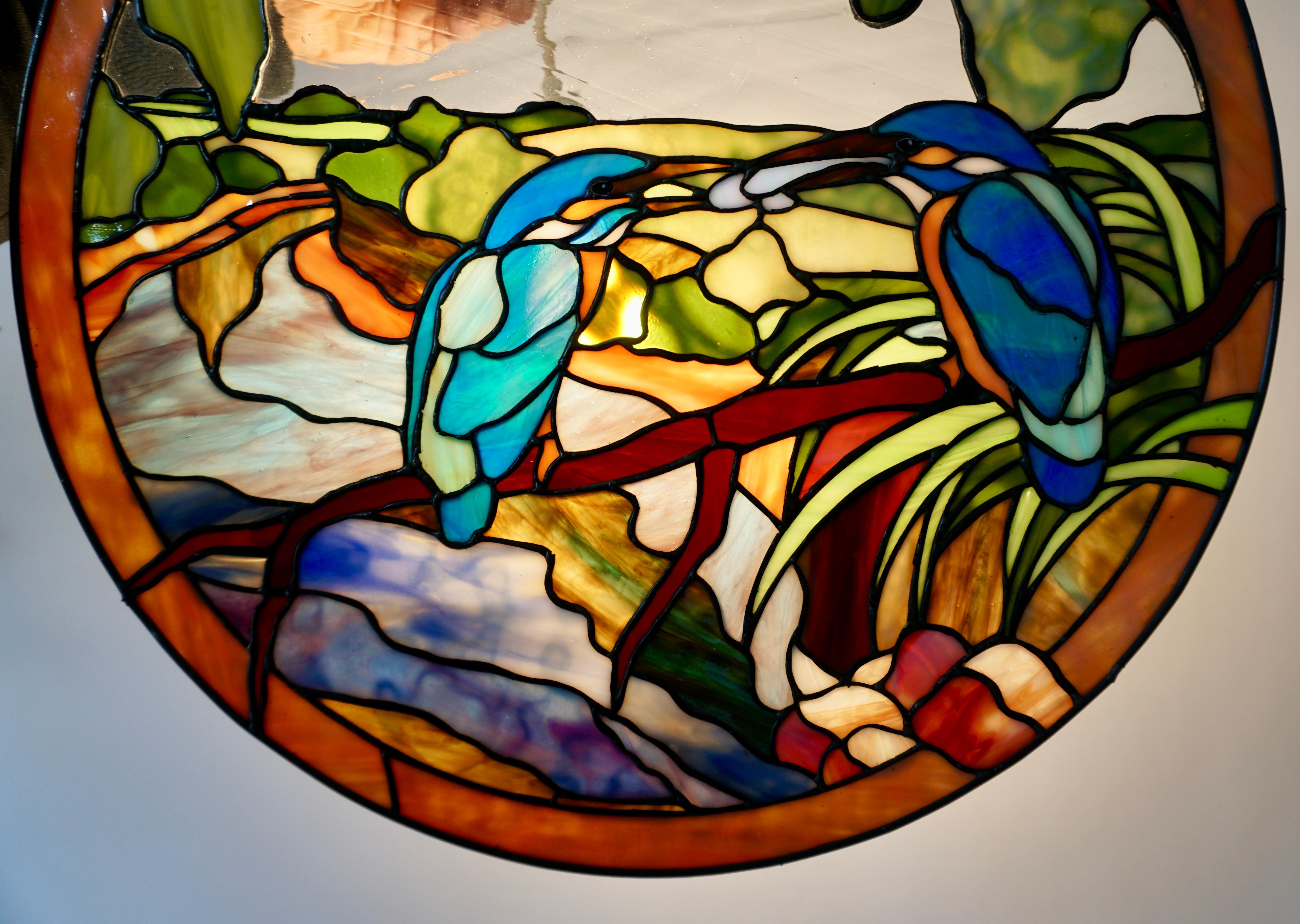 stained glass wall panels