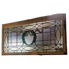 Used Stained Glass Window 47.5"x24" 