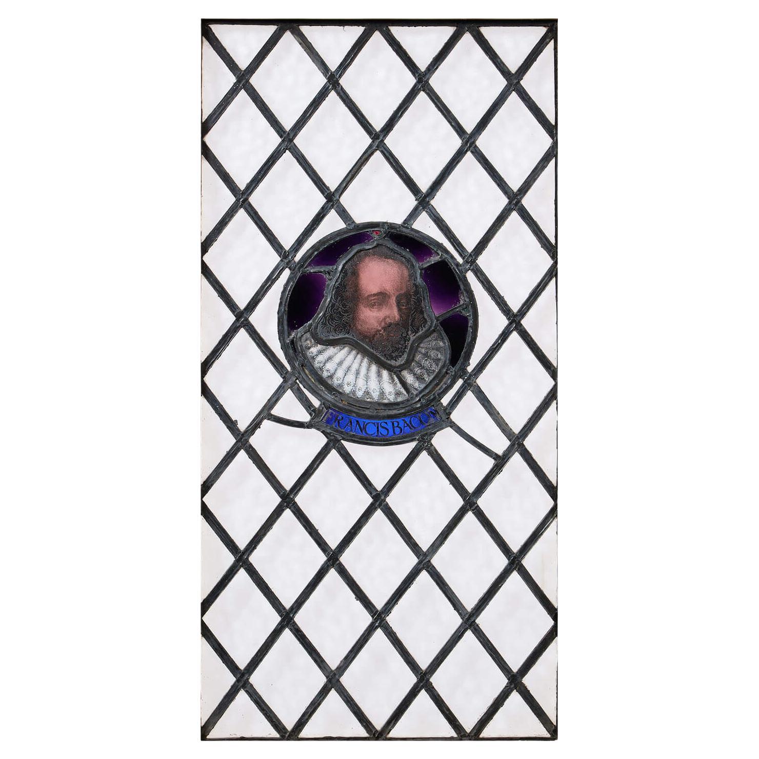 Stained Glass Window Depicting Francis Bacon