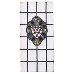 Stained Glass Window Depicting The Arms Of The Bishop Of Worcester