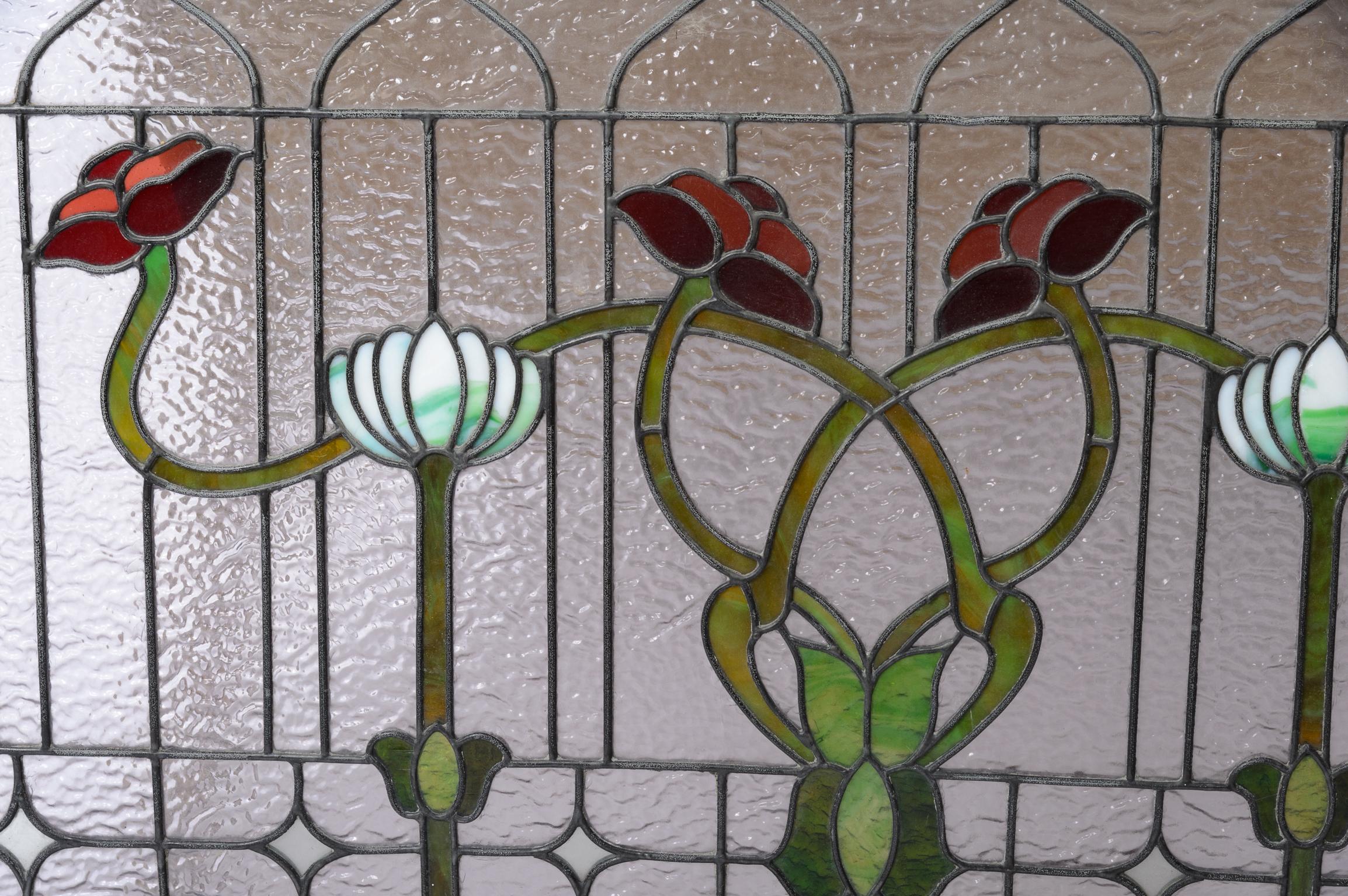 American Stained Glass Window For Sale