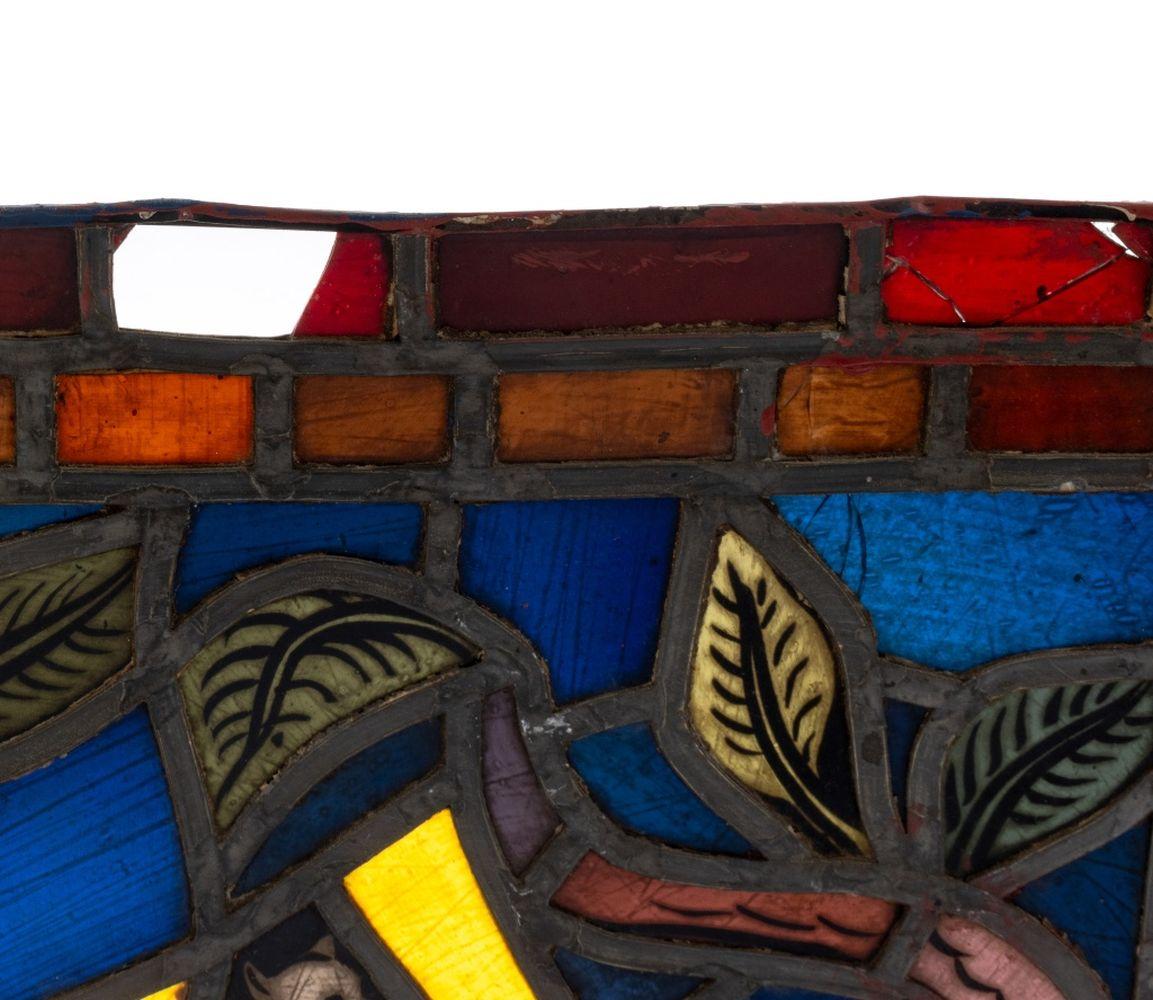 Stained Glass Window Panels, Pair For Sale 4