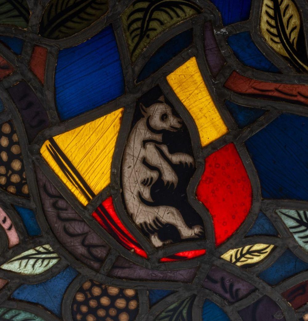 Stained Glass Window Panels, Pair For Sale 3