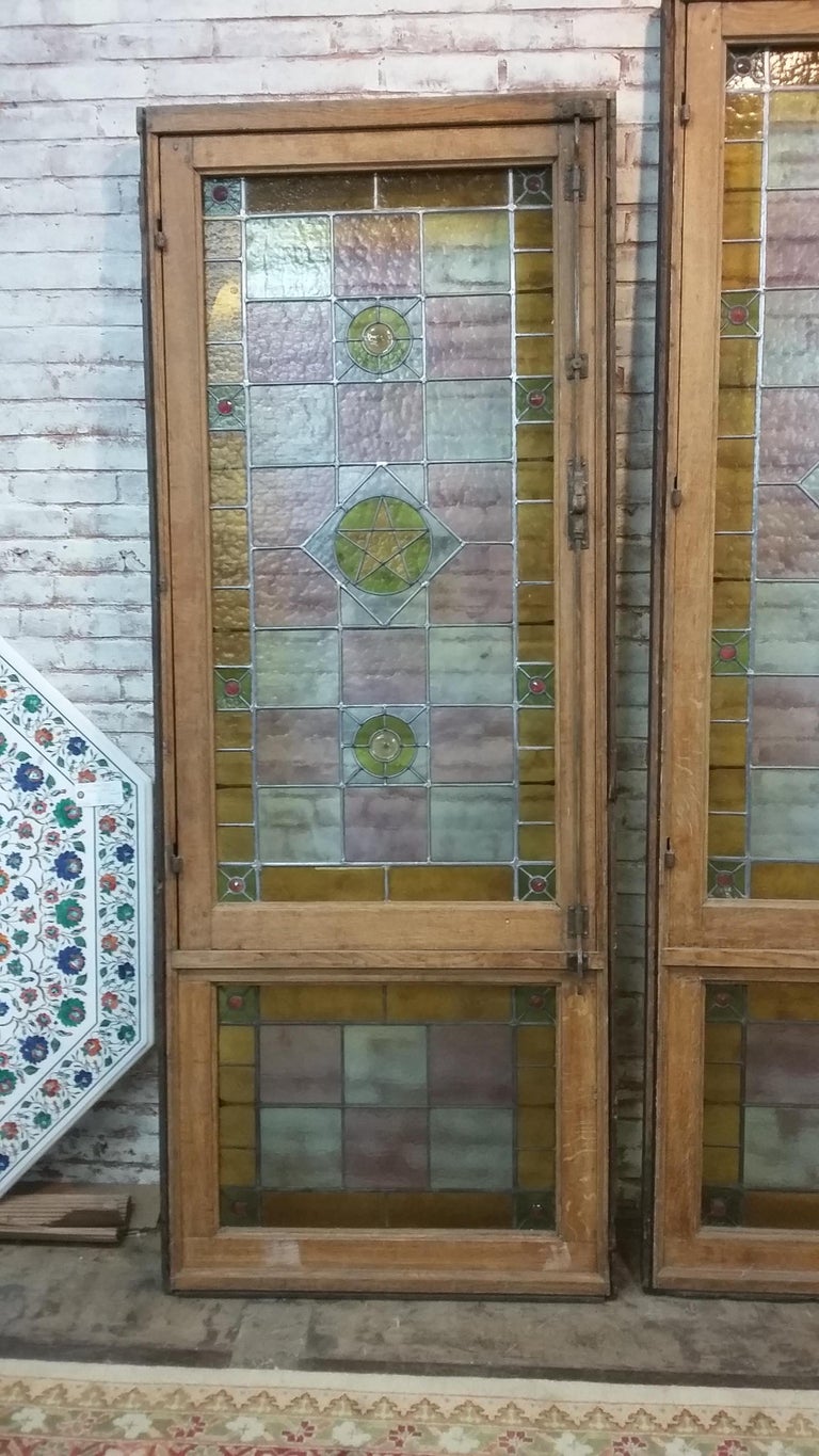 Stained Glass Window Unit at 1stDibs