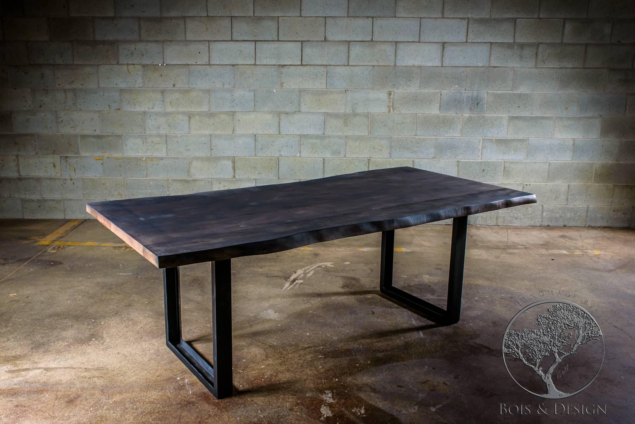 dining table with steel legs