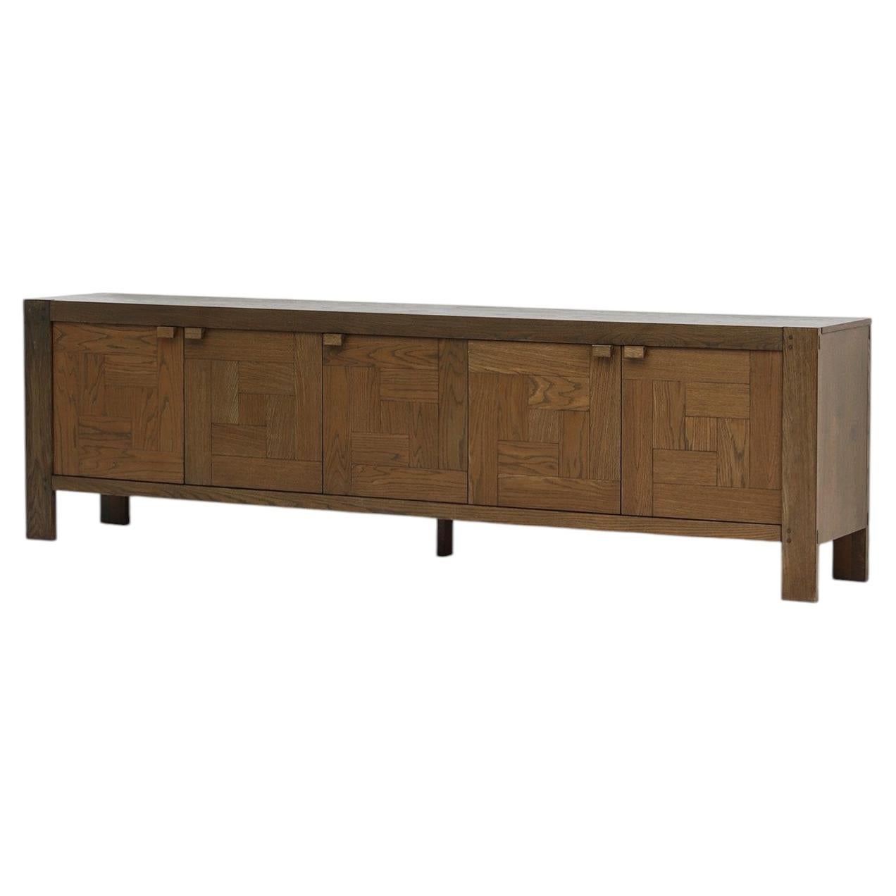 Stained oak sideboard model 'Modena' by Frans Defour for Defour, Belgium 1970s