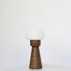 Stained Pine Wood Table Lamp by Uno Dahlen for Aneta, Sweden, 1970s