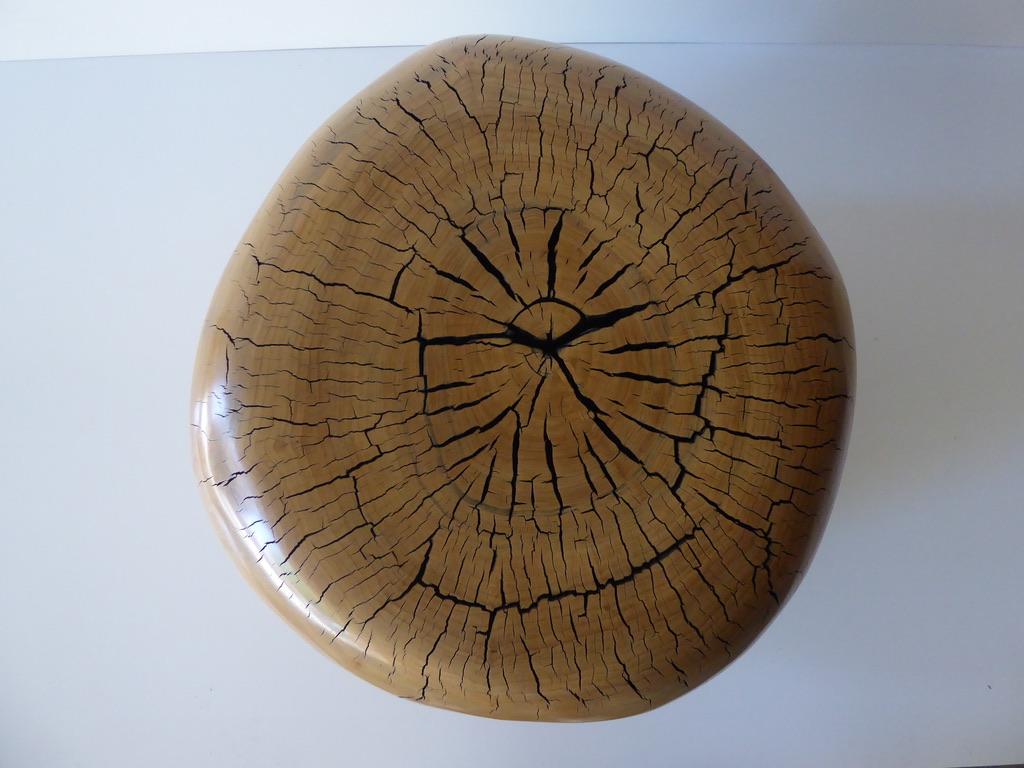 Stained Solid Cottonwood Table by Contemporary American Artist Daniel Pollock 1