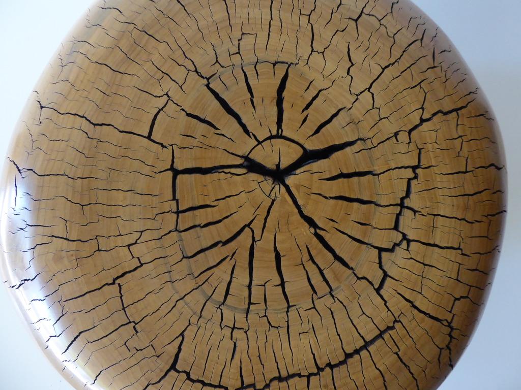 Stained Solid Cottonwood Table by Contemporary American Artist Daniel Pollock 2