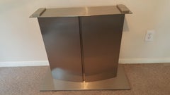 Stainless and Glass Console/Sofa Table