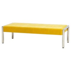 Stainless and Mohair Bench, 1970