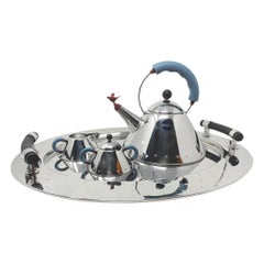 Vintage Stainless Coffee Tea Set by Michael Graves for Alessi
