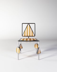 Metal Inoxidable, Tela Dedar Milano Belmondo, Silla Tricirculo By OMER OZTURK