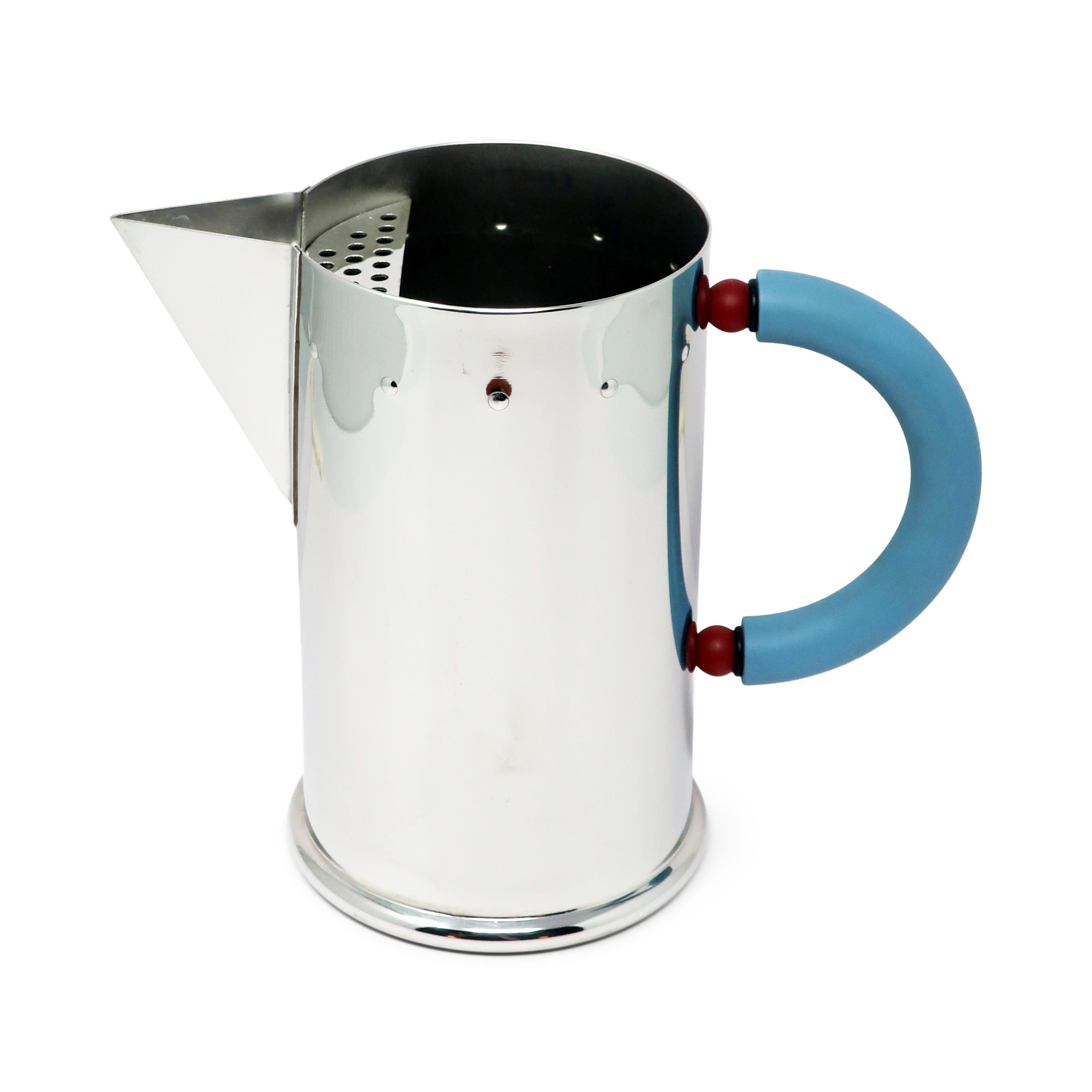 Stainless Steel Stainless Pitcher, Creamer and Sugar by Michael Graves for Alessi