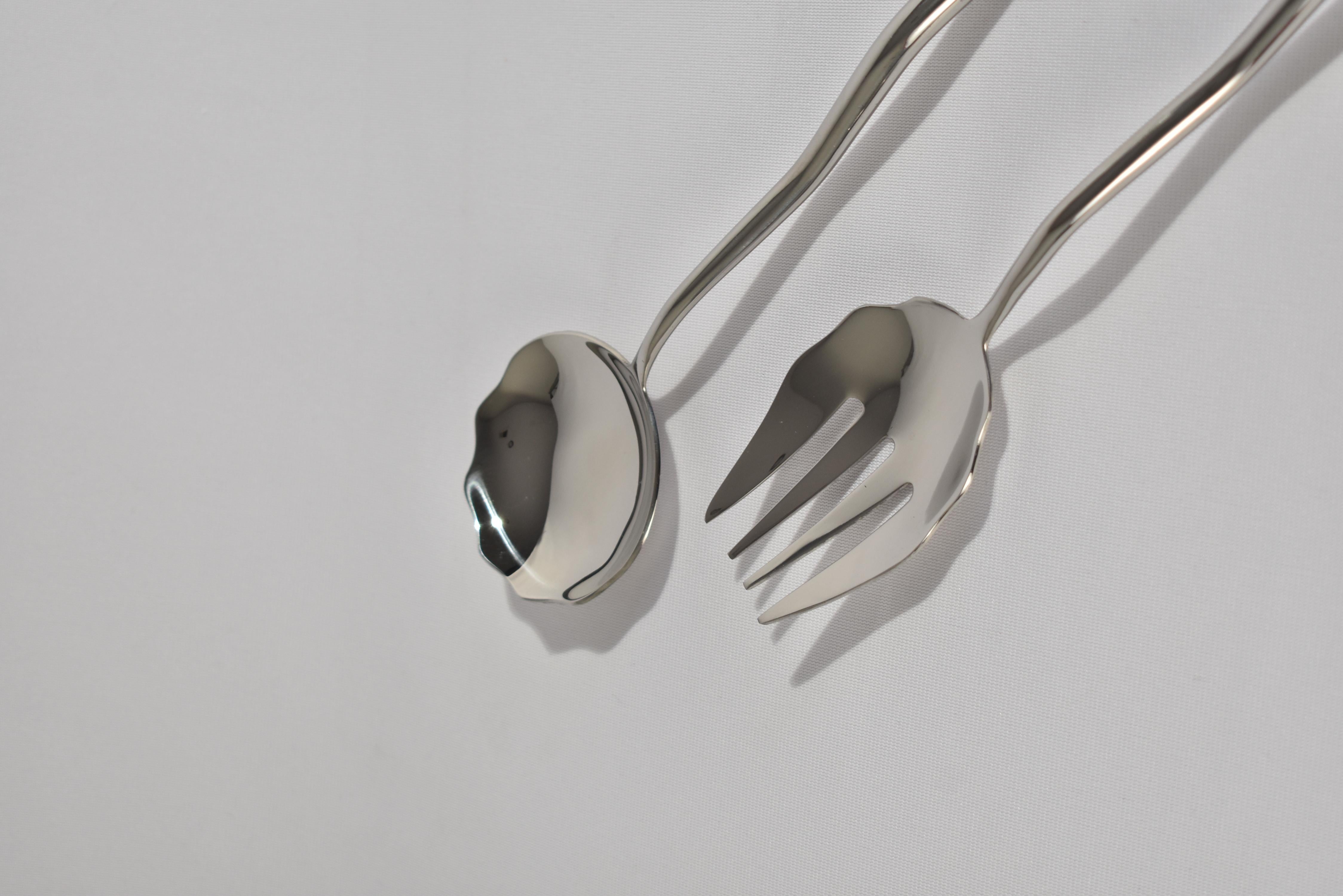 Late 20th Century Stainless Serving Set