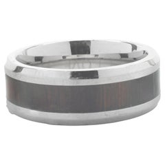 Stainless Steel Wood Inlay Band
