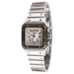 Stainless Steel and 18 Karat Yellow Gold Cartier Wristwatch