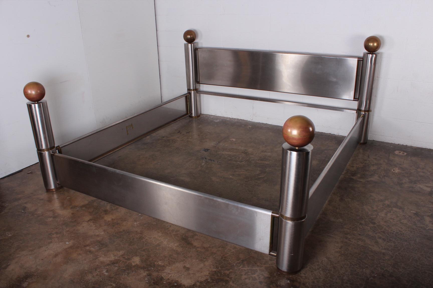 Stainless Steel and Brass Bed 4