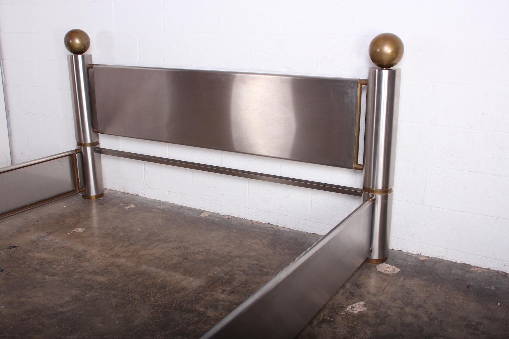 Stainless Steel and Brass Bed 3