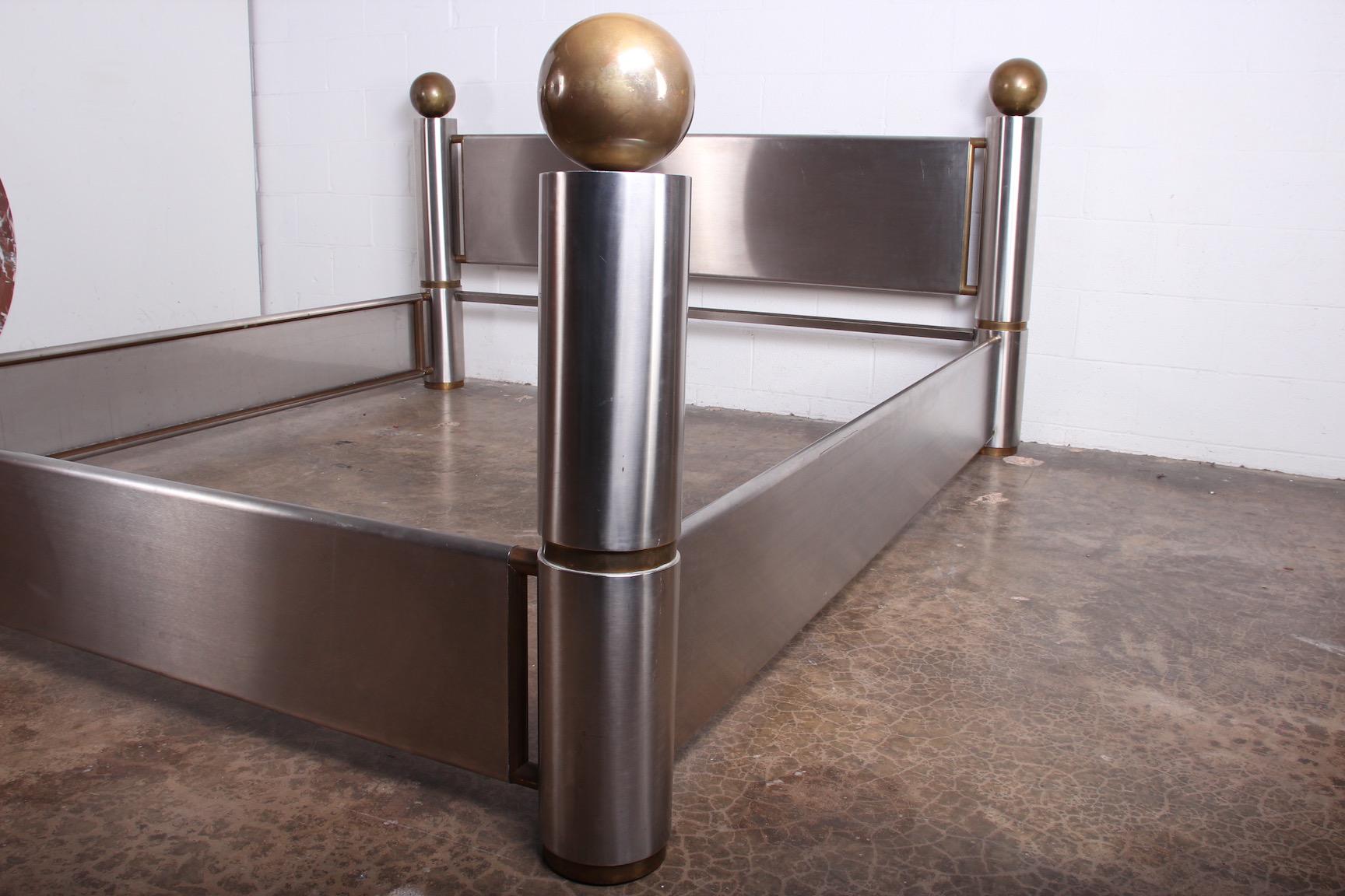 Stainless Steel and Brass Bed 4