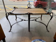 Stainless Steel and Glass Side or Coffee Table