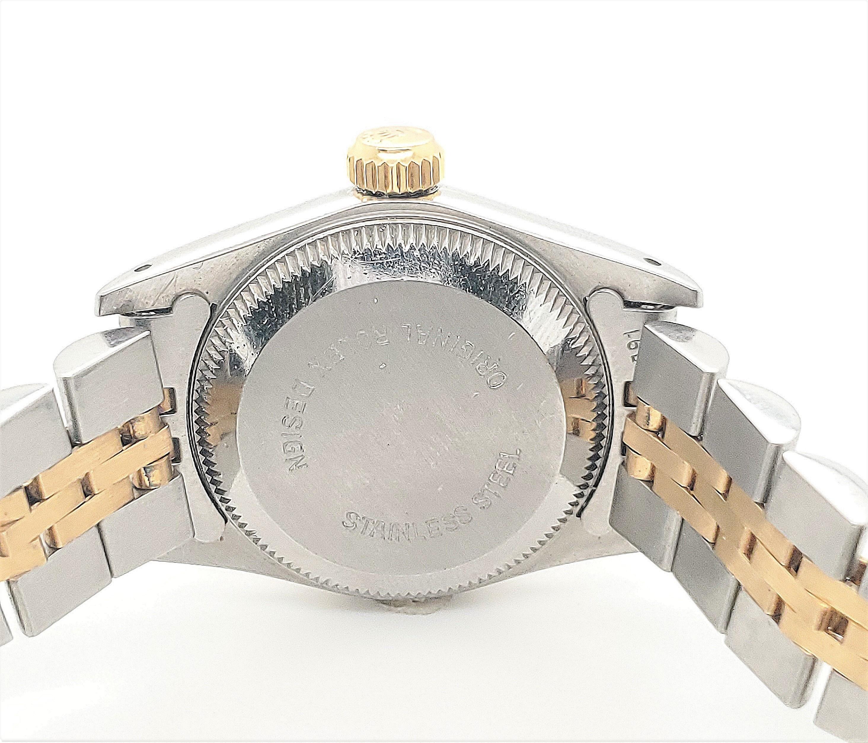 Stainless Steel and Gold Rolex Oyster Perpetual In Excellent Condition In New York, NY