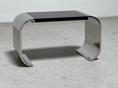 Stainless Steel and Granite "Macao" Side Table by Stanley Friedman for Brueton 