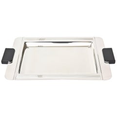 Stainless Steel and Resin Art Deco Tray Barware, French