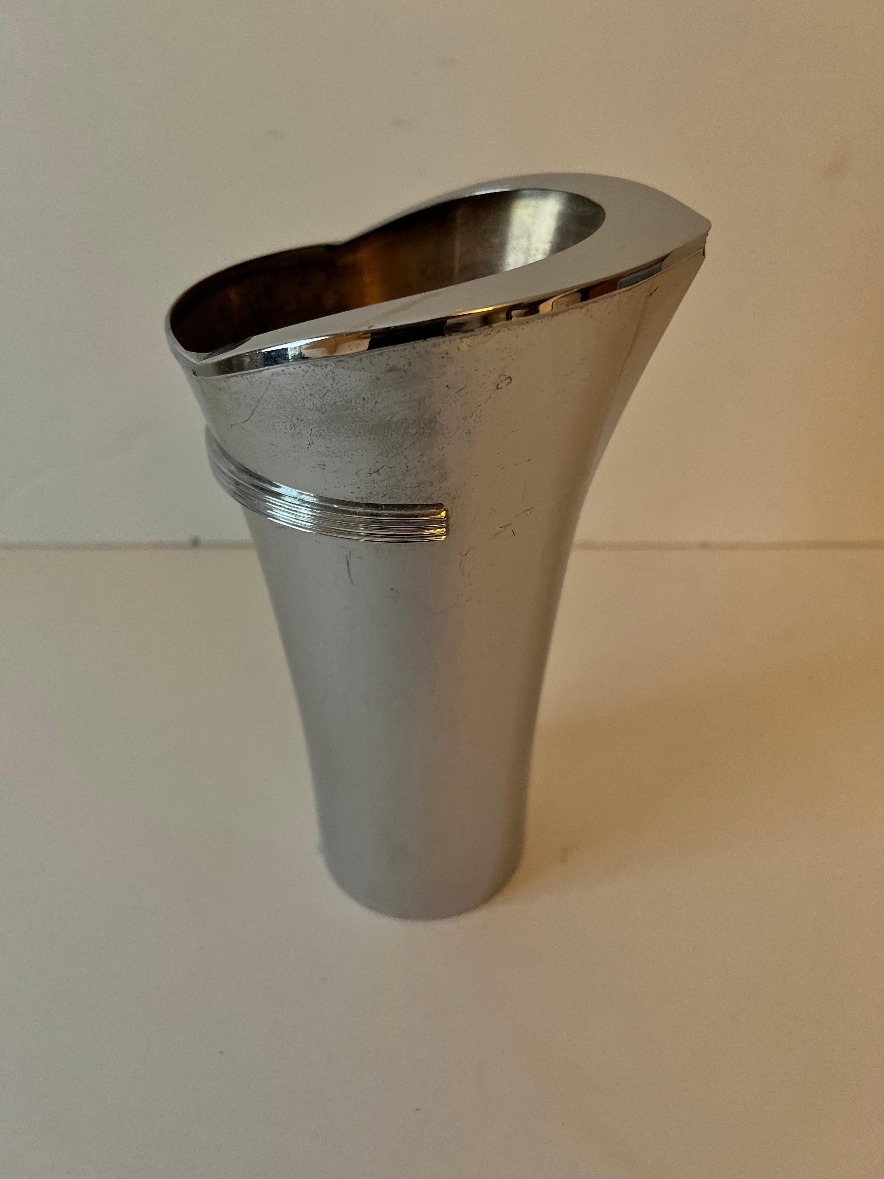 Stainless Steel Art Deco Cocktail Pourer by Chase For Sale 3