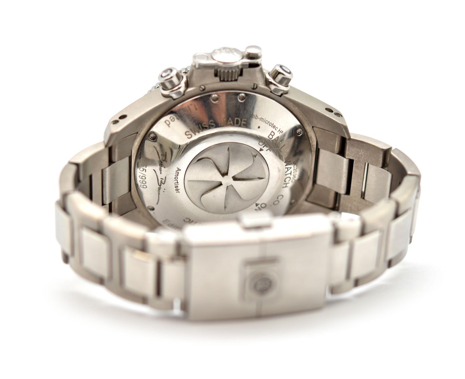 Stainless Steel Ball Engineer Hydrocarbon Spacemaster Gmt Chronograph Amortiser For Sale At 1stdibs