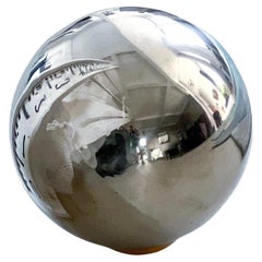 Stainless Steel Ball Sculpture - Space Age Decorative