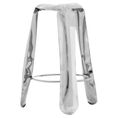 Tabouret de bar pliant en acier inoxydable de Zieta