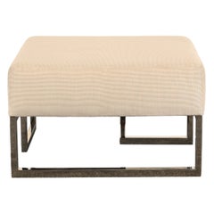 Stainless Steel Bench by Vladimir Kagan for Gucci, 1990s