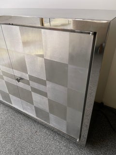 Buffet en acier inoxydable de Franoise See, France, 1970