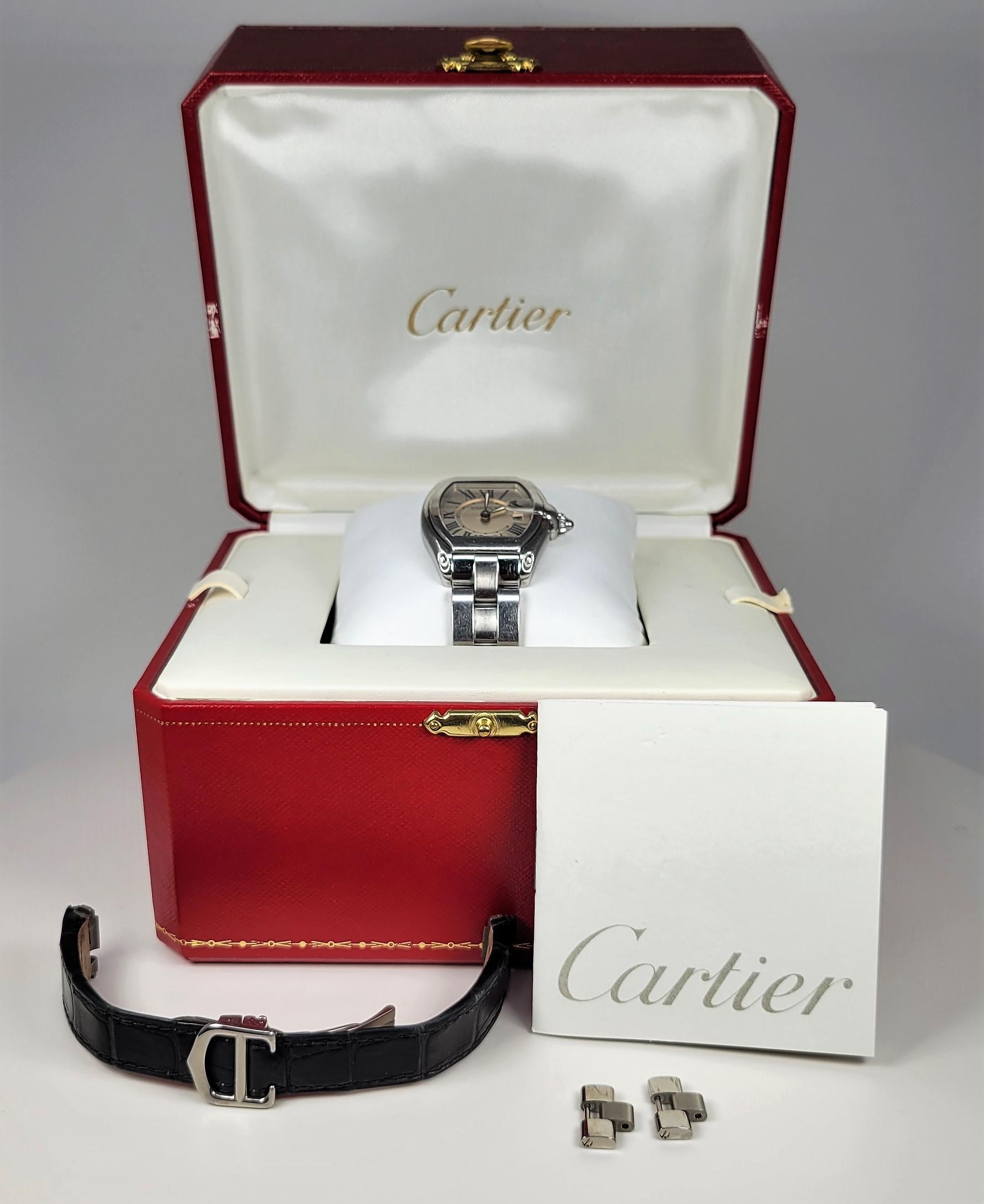 Stainless Steel Cartier Wrist Watch from the 