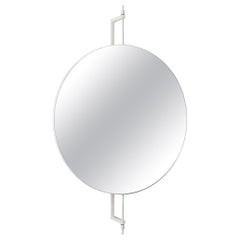 Specchio rotante a forma di cerchio in acciaio inossidabile di Kristina Dam Studio A